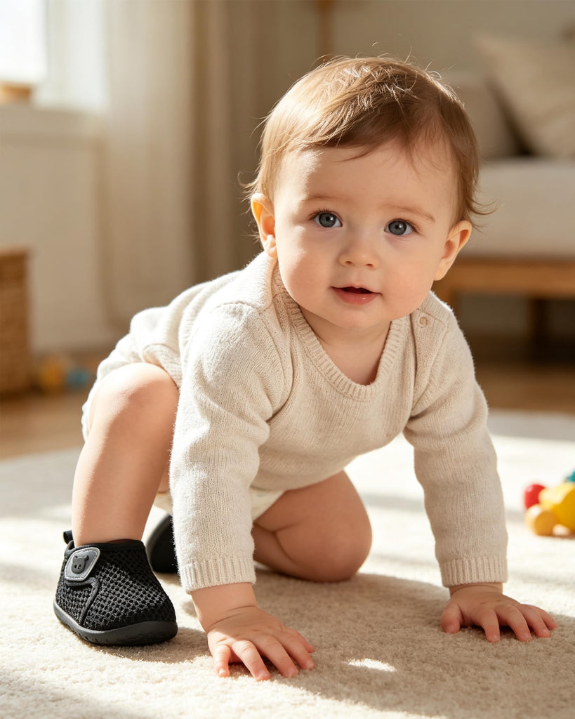Baby Walking Shoes Toddler Gilrs First Walker Shoes Boy Grey 18-24