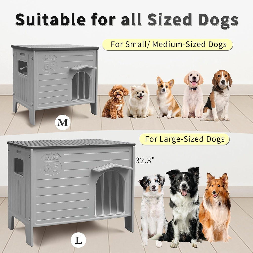 Dog House Outdoor Indoor for Small Medium Dogs