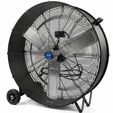 CFM 36inch High Velocity Industrial Drum Fan Shop Fan, 465W Heavy Duty Barrel Floor Barn Fan, 2 Speeds, 1/3 HP Motor