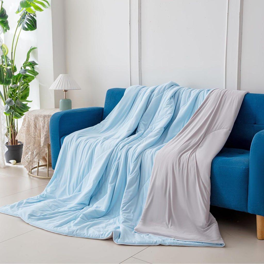 Cooling Comforter King Size - Cooling Blankets for Hot Sleepers | Lightweight Comforter for Night Sweats
