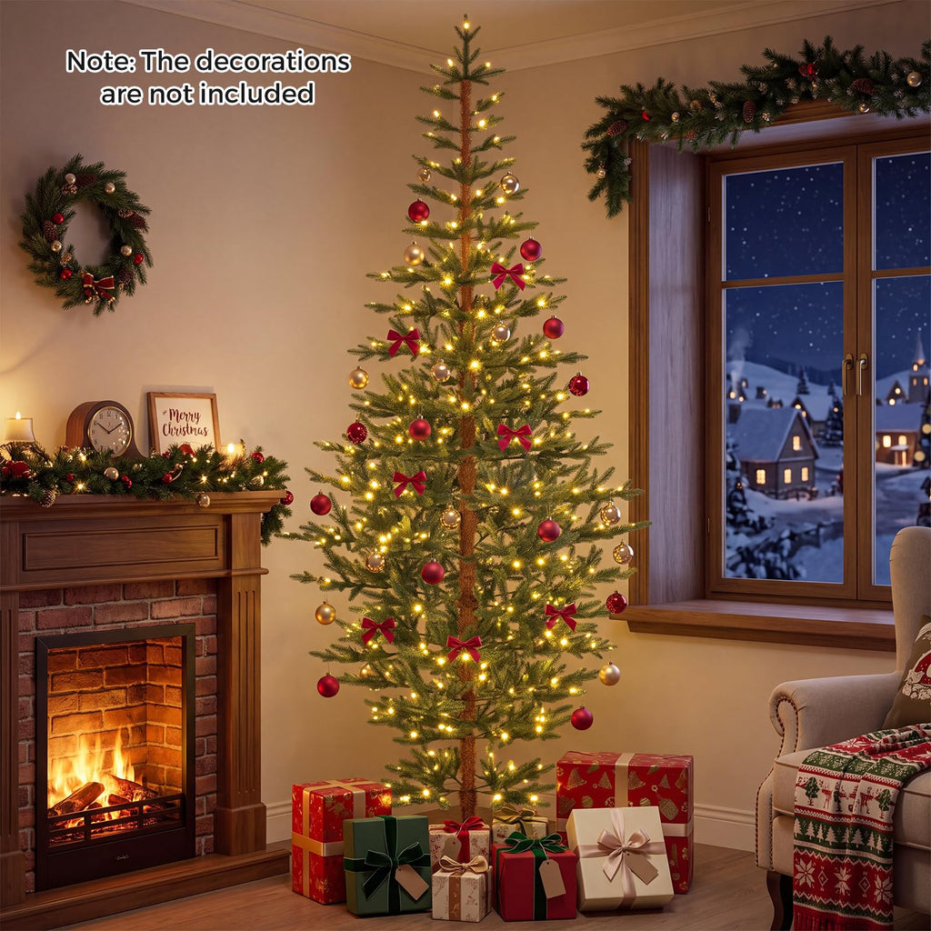 6 FT Prelit Artificial Christmas Tree w/ Warm White LED Lights