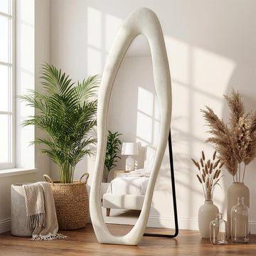 Full Length Mirror, 65×24 Mirror Full Length Wrapped in Flannel