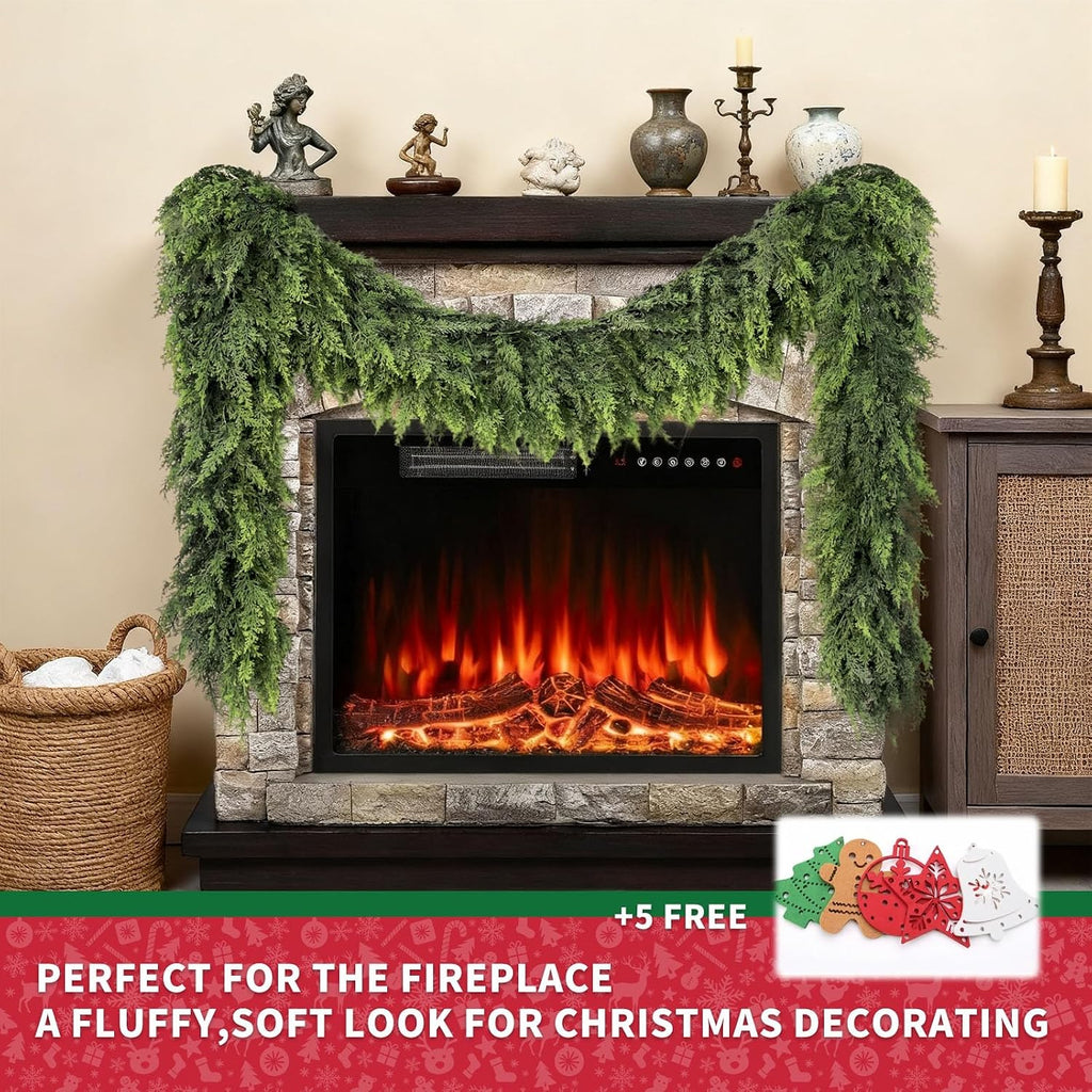 9fT Cedar Garland Artificial Realistic Garland Soft and Lush