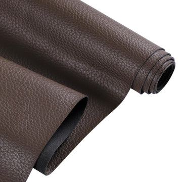 Faux Leather Fabric by The Yard, Dark Brown-1 Yard