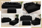 101" Modular Couch Sectionals with Ottoman, Big Comfy Cloud Couches, L Shaped 4 Seat Modular Sectional Sofa