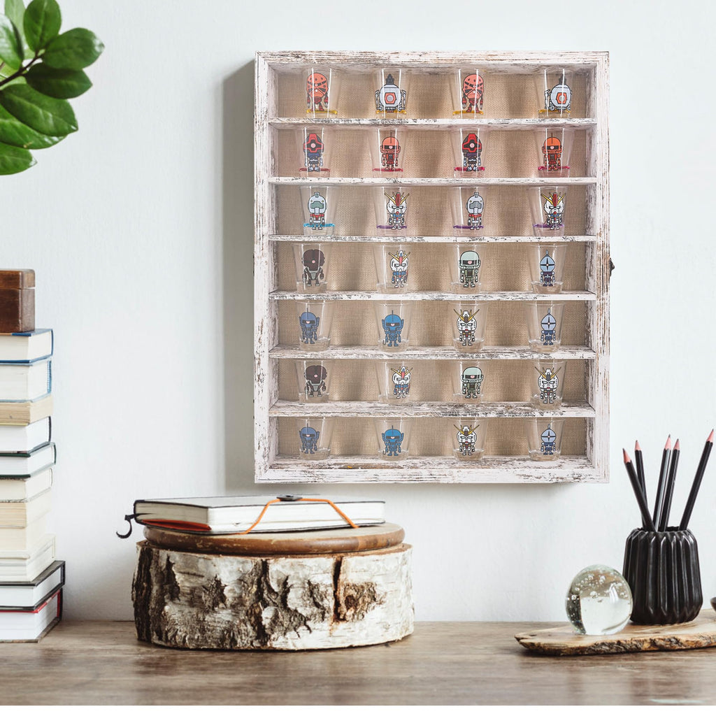 Shadow Box Frame Display Case 16x20 with Removable Shelves, Deep Memory Box Trinket Knick Knack Shelf Cabinet for