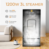 Portable Steam Sauna 1200W 3L, Sauna Tent with Ergonomic High Back Sauna Chair