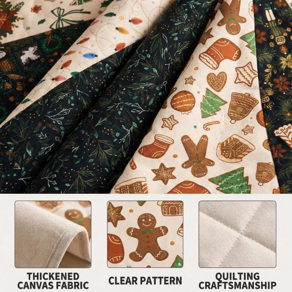 Christmas Tree Skirt Vintage Primitive Skirt, Gift, 60 Inch