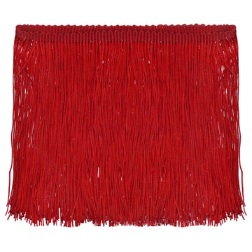 6 Inch Chainette Fringe Trim Tassel Sewing Trim Polyester Fringe Ribbon for DIY Sewing Crafts Clothing Lamp - 5 Yards
