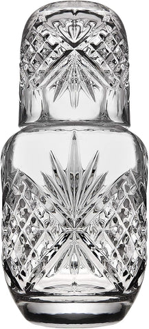 Bedside Night Carafe - Cup and Bottle to Keep Next To Your Bed for a Handy Midnight Drink, 16oz