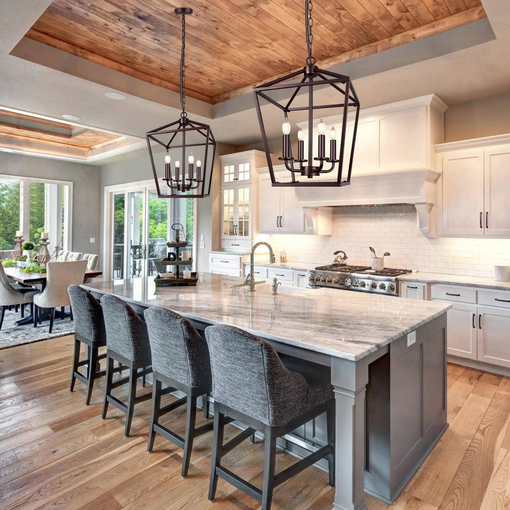 Oil-Rubbed Bronze Rustic Chandelier, Foyer Lighting Fixture