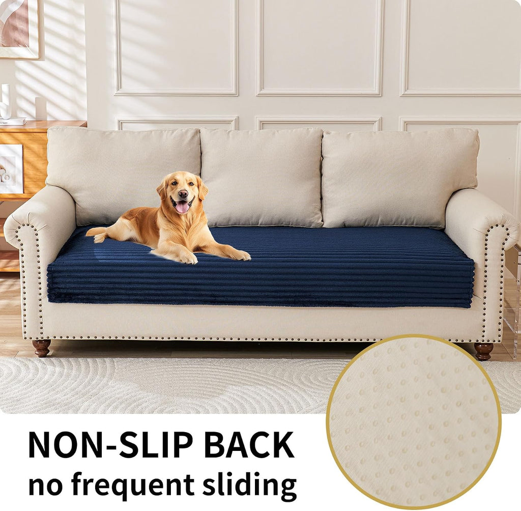 Waterproof Couch Cover for Dogs Washable, Faux Fur Pet Couch Covers for Sofa, Soft Dog Bed Cover Non-Slip Couch Covers