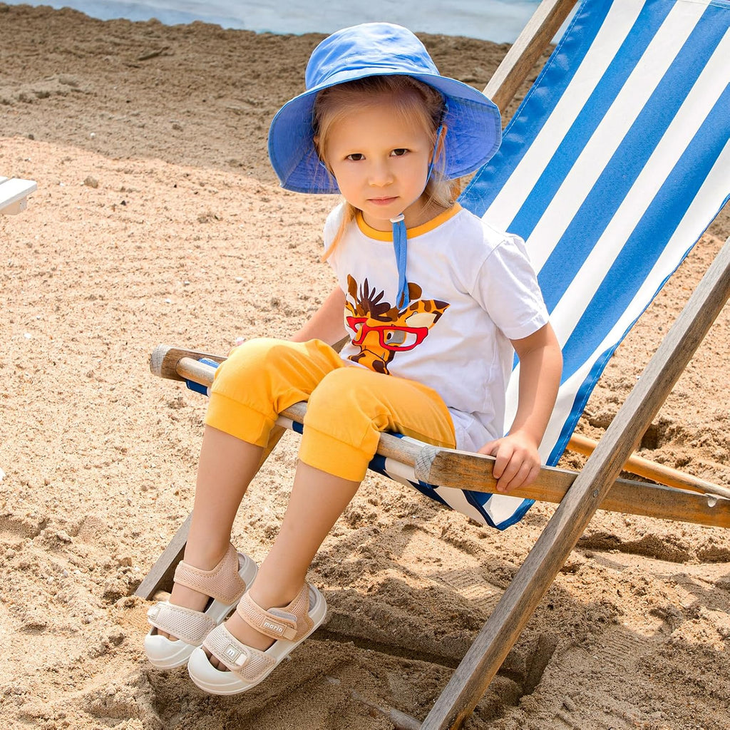 Kids Sandals Boys Girls Summer Outdoor Non-slip Athletic Sandals Closed Toe Adjustable Sandal Lightweight Beach