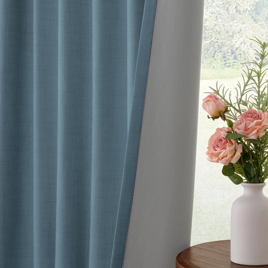 100% Blackout Curtains Black Out Curtain 102 Inch Long