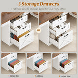 Farmhouse 96.5" Computer Desk with Drawers, 2 Person Home Office Desk, Gaming Double Desk with Storage Shelves