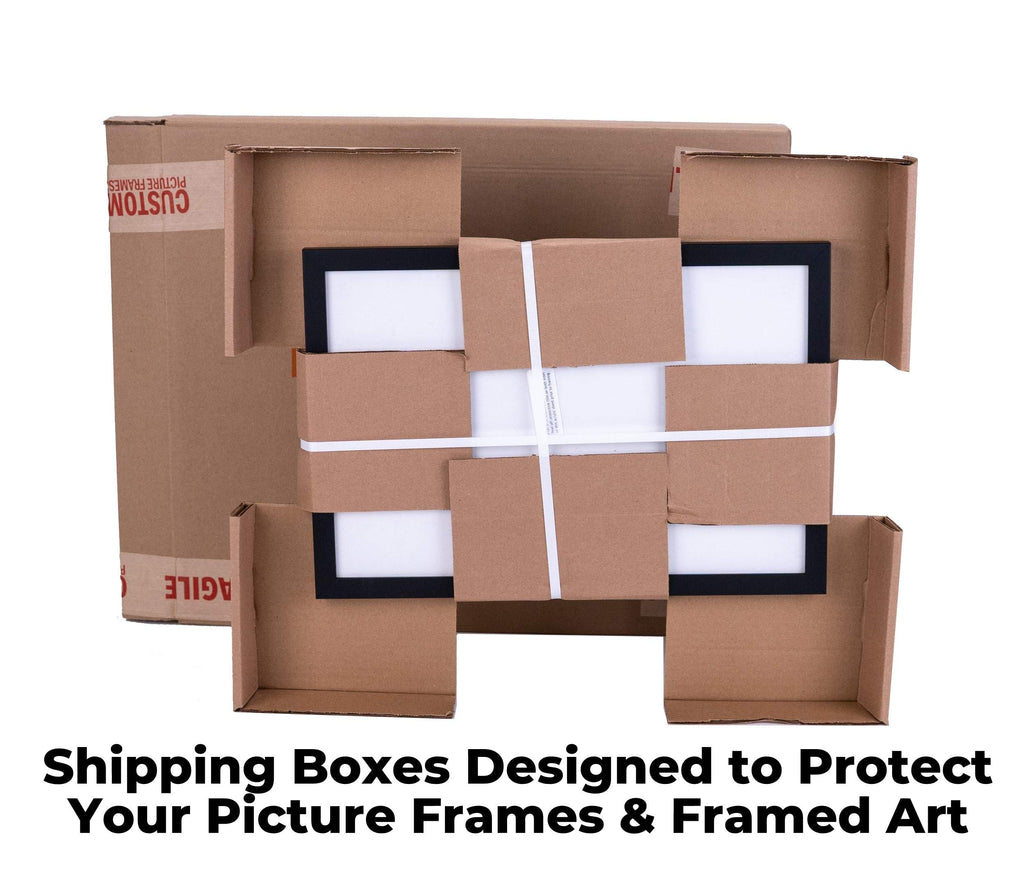 8x12 Shadow Box Frame Textured Black Wood | with a 3/4" Usable Display Depth | Includes a Royal Blue Real Suede