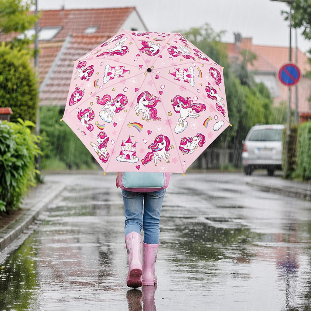 Kids Umbrella for Girls Boys Lightweight and Portable Compact Toddler Umbrella