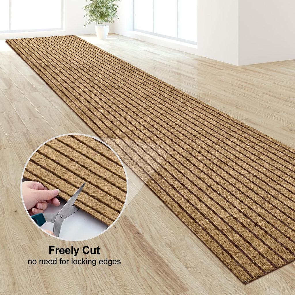 2Ft x 6Ft Outdoor Runner Rug Non Slip Carpet Runner Rubber Backing