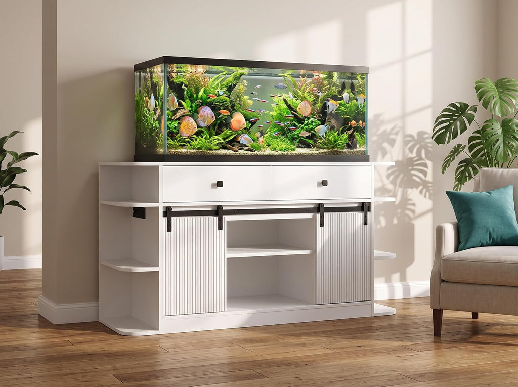 White 55-75 Gallon Aquarium Stand