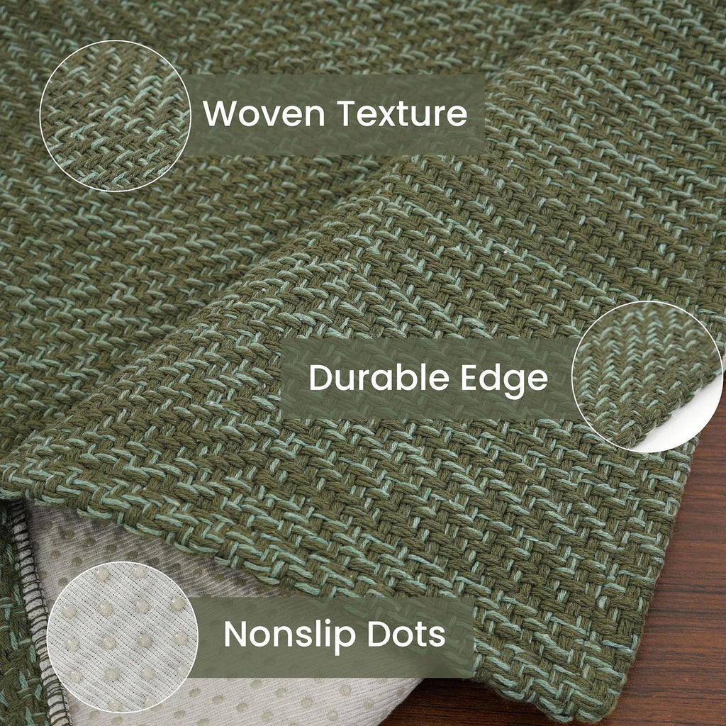 Washable Runner Rug 2x6 Non Slip Runners s Entryway Runner Indoor, Kitchen Rugs Woven Cotton Floor Carpet Hall
