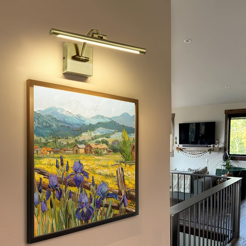 Picture Lights for Wall Hard-Wired Antique Bronze Picture Lighting Dimmable Art Light LED Gallery Lighting for Wall