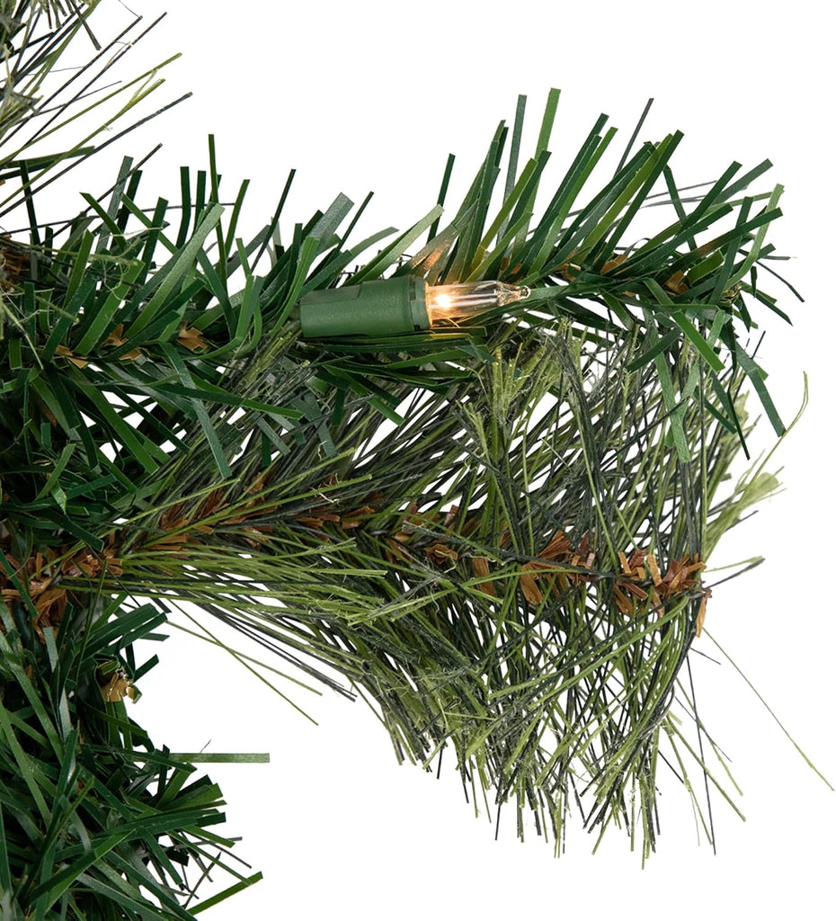 Cashmere Pine Artificial Christmas Garland 9'x10 Clear Lights