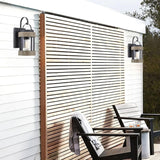 Rochester 14" Modern Farmhouse Outdoor Wall Lantern with Clear Glass Shade