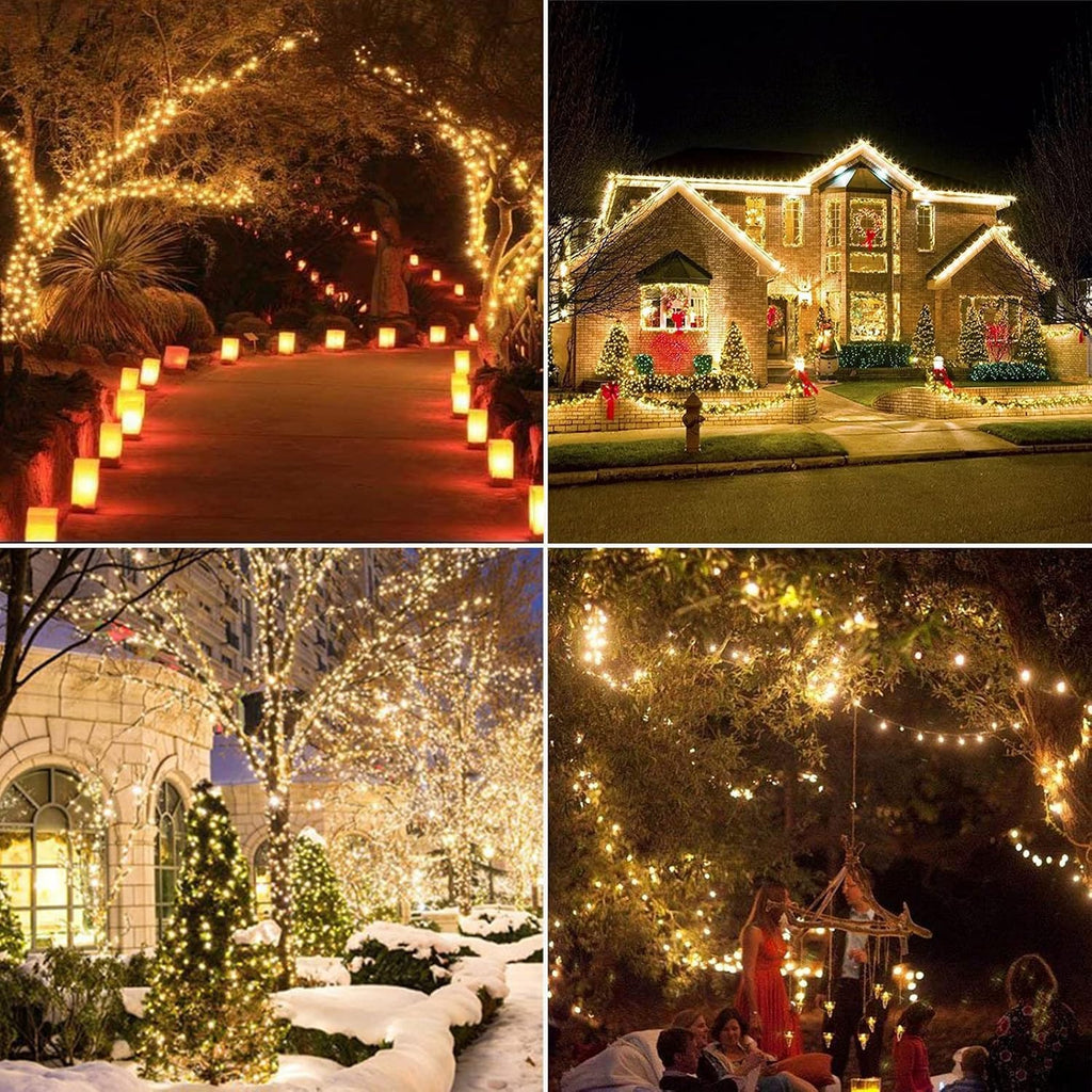 1000 Led Christmas Lights Outdoor, 8 Lighting Modes Waterproof