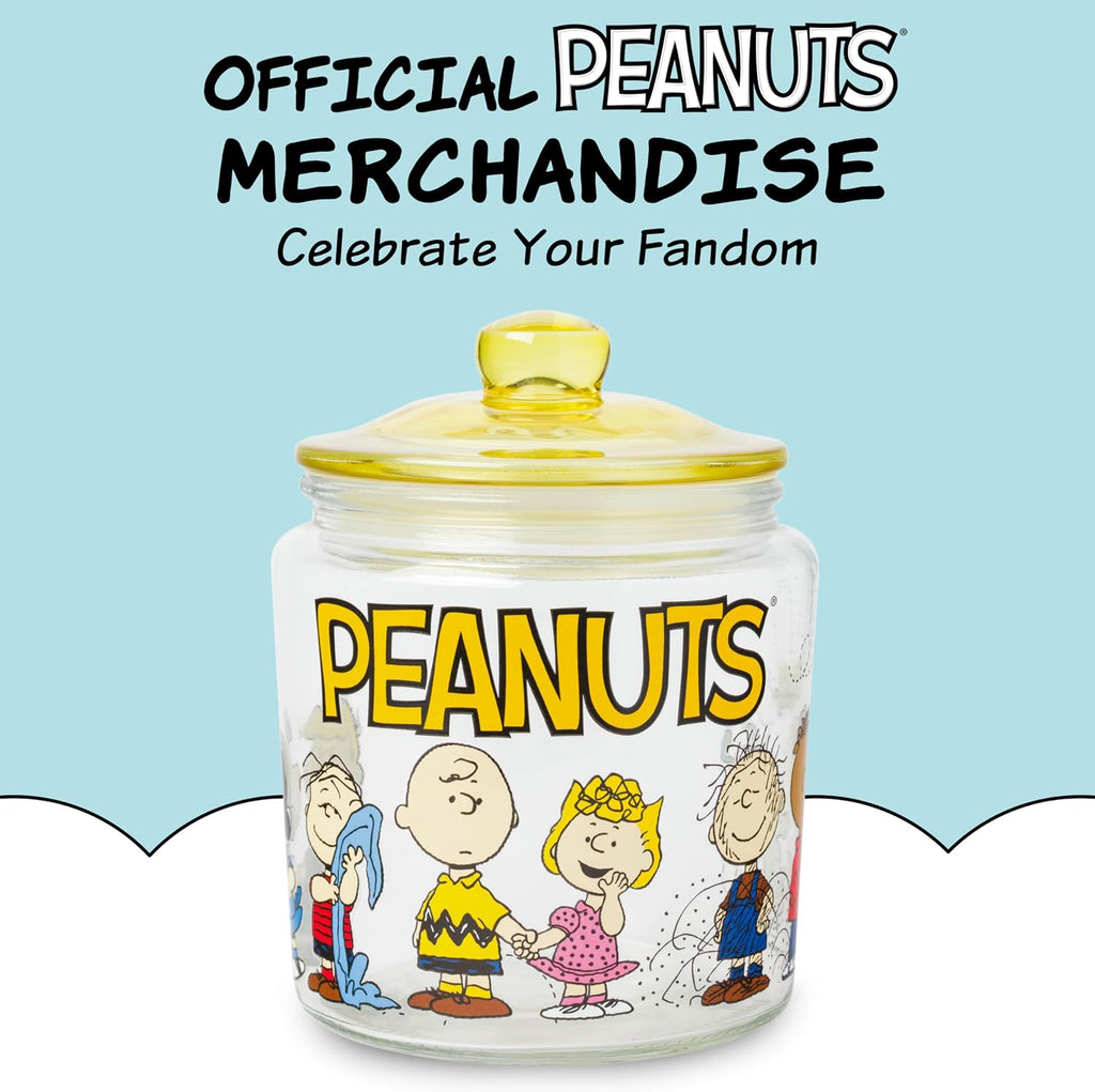 Peanuts Squad Featuring Snoopy, Glass Jar with Lid