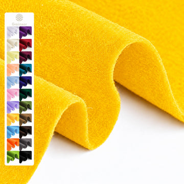 Gold Yellow Soft Felt Sheet, 18" x 36", 1.6mm Thick Acrylic Felt Fabric