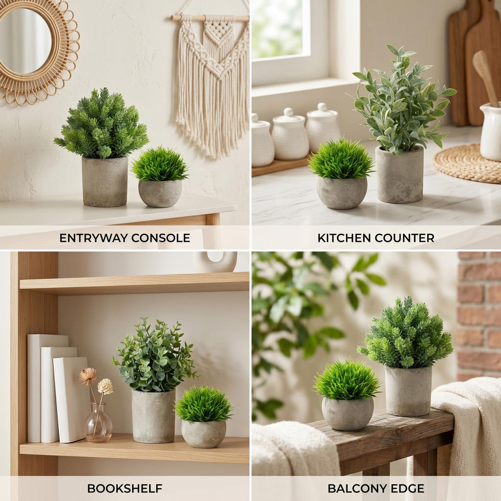 5 Pack Fake Plants Indoor