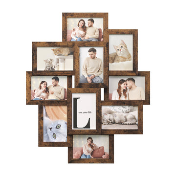 Collage Picture Frames for Wall Decor, 10-Pack 4x6, Glass Front