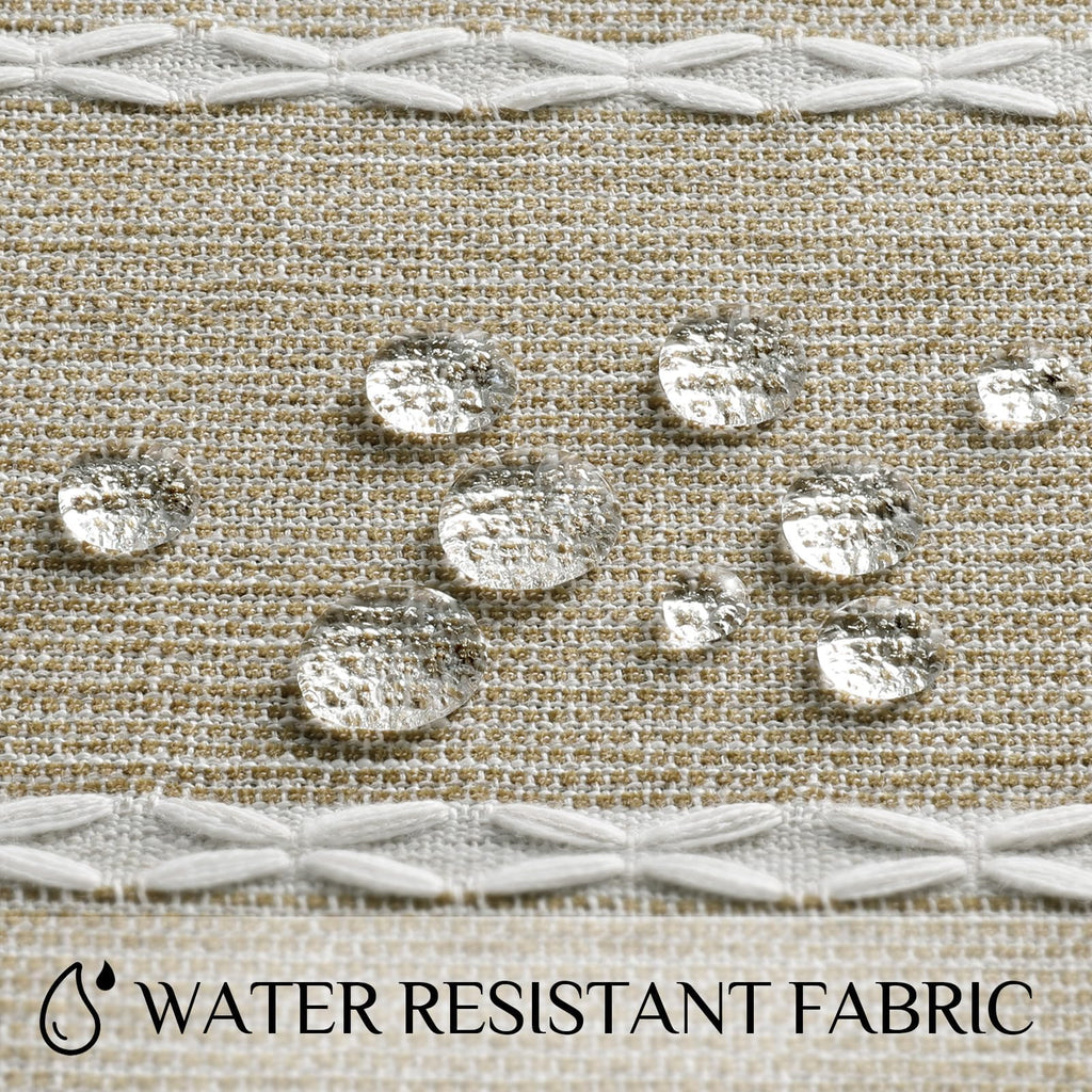 Fall Linen Rectangle Tablecloth with Tassel, 55 x 70 Inch