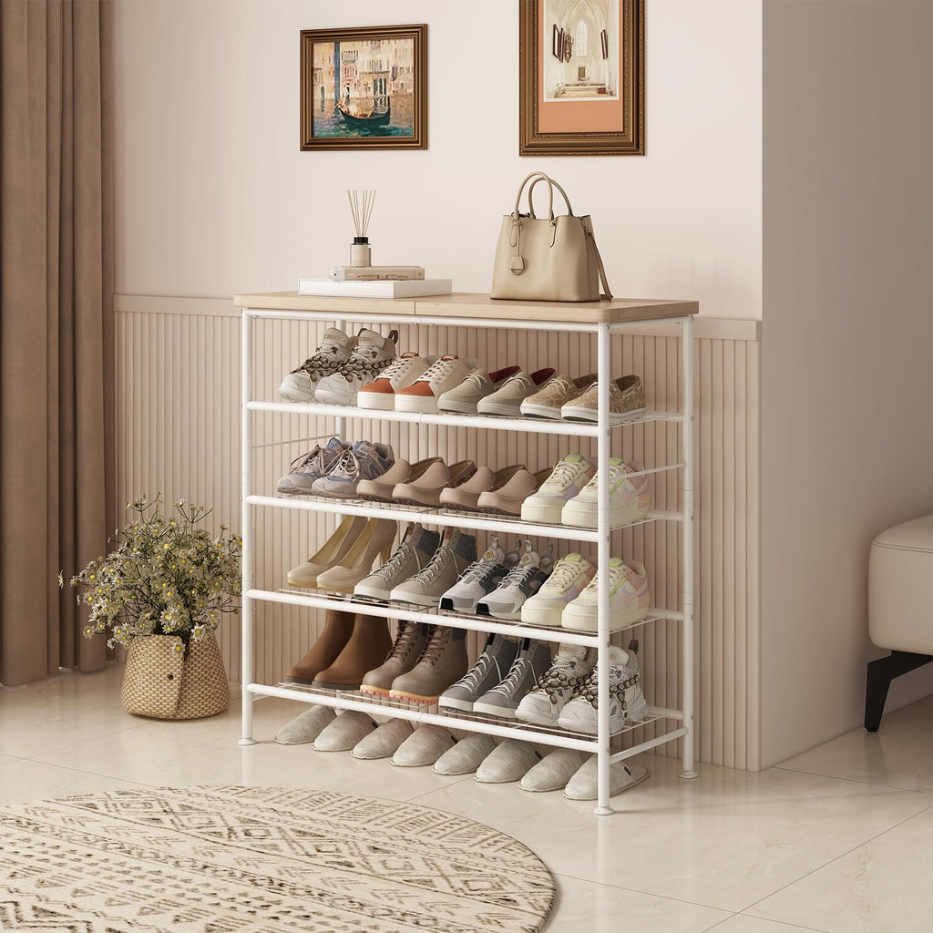 5 Tier Shoe Rack Organizer for Closet Shoe Storage