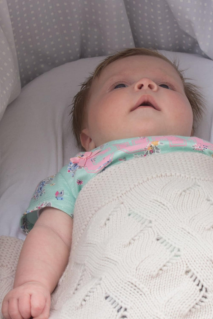 100% Cashmere Baby Blanket for Boys - Baby Blue
