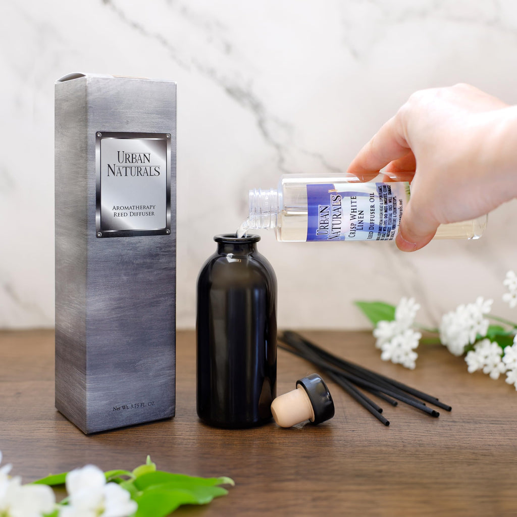 Reed Diffuser Set, Smoked Vanilla - Bathroom Shelf Décor