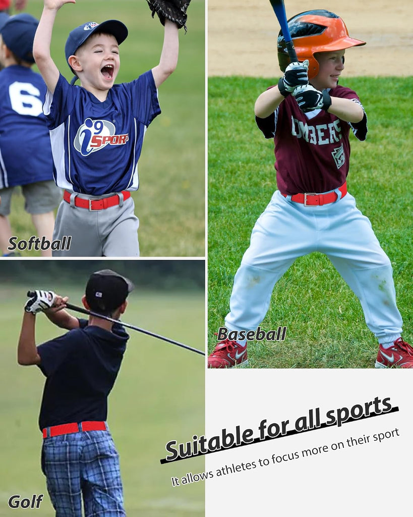 Youth Baseball Belt for Boys Adjustable Elastic Kids Softball Belt