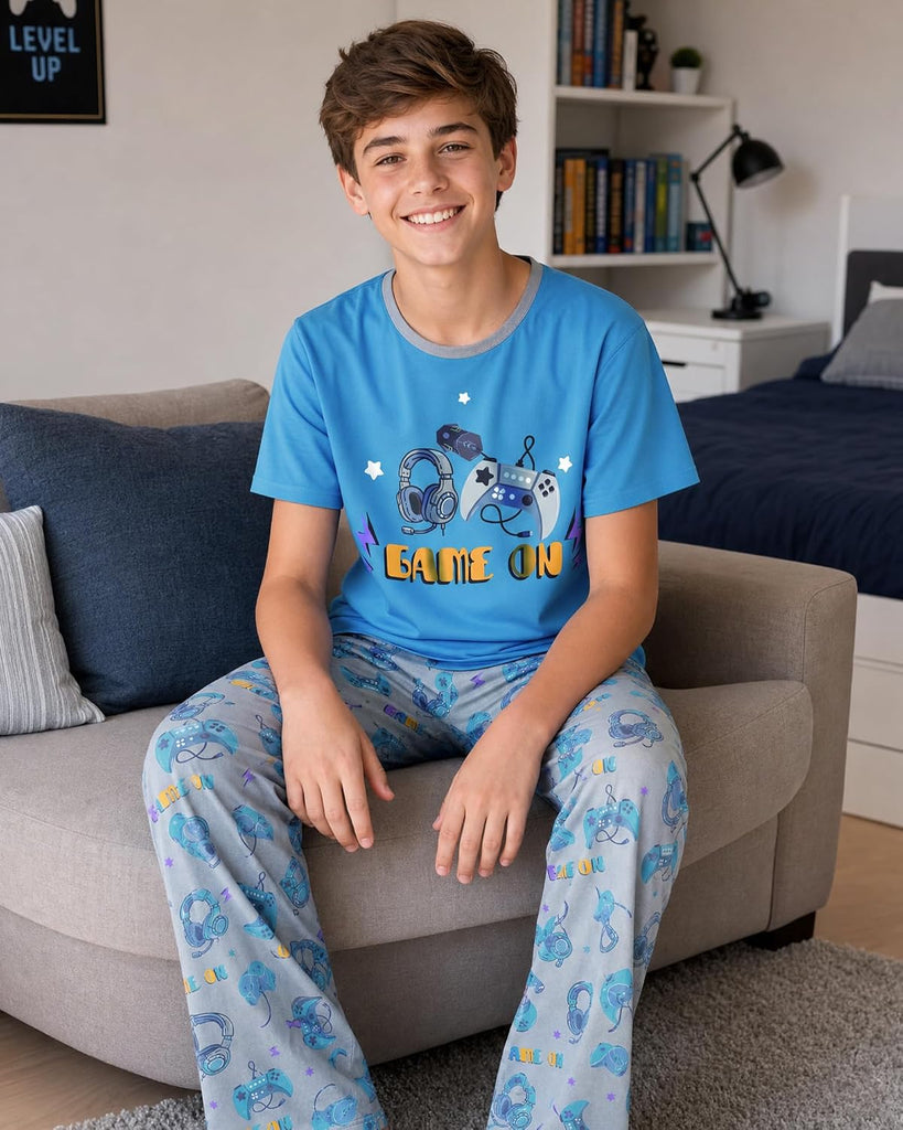 Boys Pajamas Piece Pjs Set Top with Shorts and Pants Sleepwear for Kids Soft Jammies Loungewear
