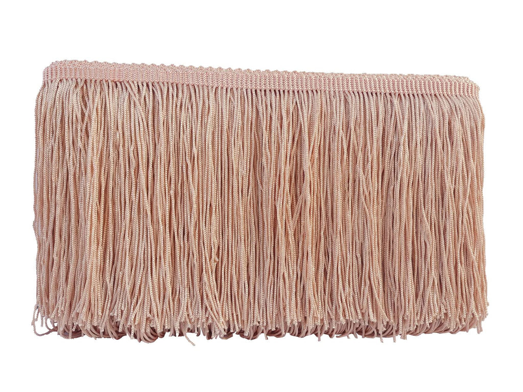 Chainette Fringe Trim 6 Inch 10 Yards Tassel Fringe Trim for Sewing Craft DIY Decoration(905 Champagne)