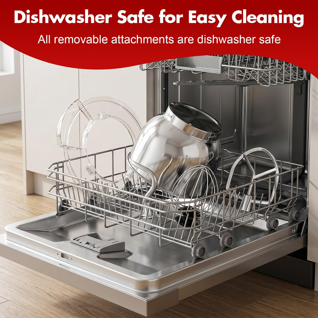 Stand Mixer, 4QT 10+P-Speed Electric Kitchen Mixer with Bowl