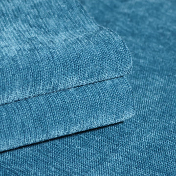 58" x 80" Chenille Fabric | Soft Luxury Decor & Fashion | Crafting Cozy Comfort & Timeless Elegance (Peacock Blue)