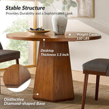 Mid-Century Modern Dining Table, Round Solid Wood Kitchen & Dining Room Tables, Acorn