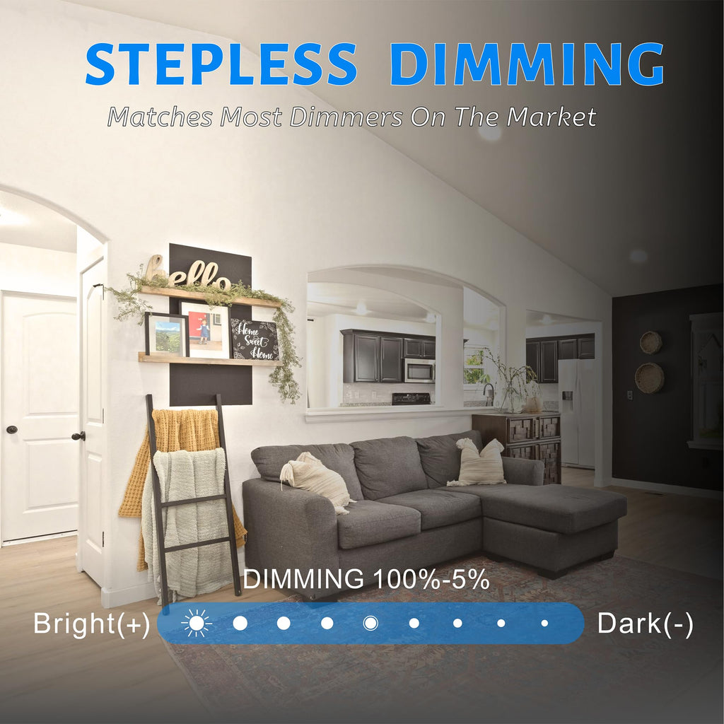 6 Inch LED Disk Downlight, 4000K Dimmable Ceiling Downlight, 10Pack
