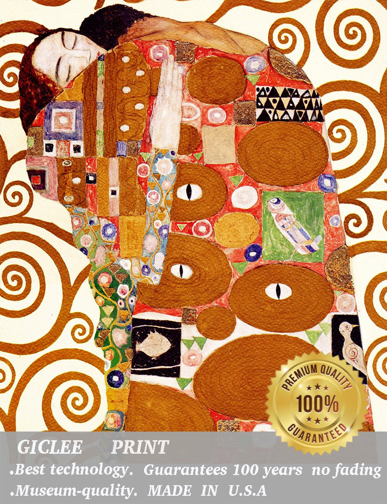 The Tree of Life By Gustav Klimt Giclee Gallery Art Canvas Prints Home Decoration Framed Size:36" x25 1/2"