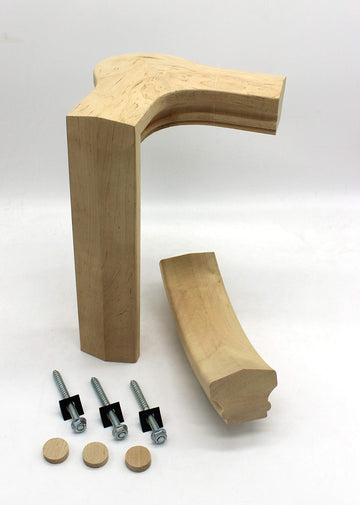 Maple 7786, Right Hand Gooseneck 2 Rise with Cap, 6701 Series Rail Fitting