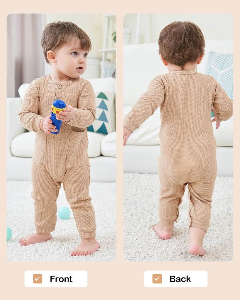 Baby Boy Newborn Rompers Long Sleeve Jumpsuit Infant Knit Outfits Clothes