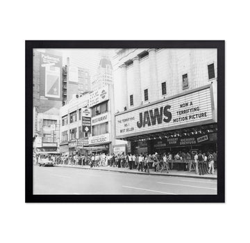 Vintage Jaws Opening Day Poster - Retro New York Print - Photography - Gift for Travel Lover, Movie Fans - Great