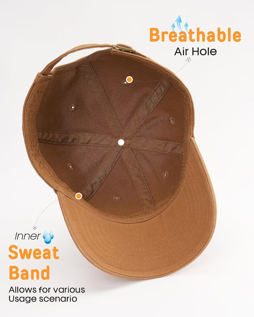 Toddler Baseball Hat Kids Boys Girls Adjustable Washed Cotton Baseball Cap with Ponytail