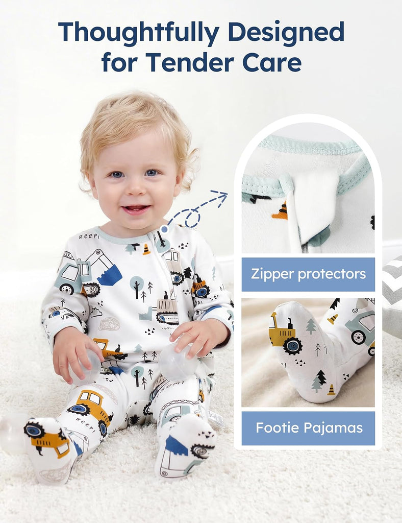 Baby Sleepers 100% Organic Cotton Baby Pajamas Boys Girls Clothes