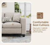 Sectional Couches for Living Room - Convertible L Shaped Couch with Storage Ottoman